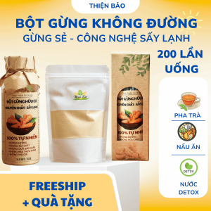 Bột Gừng Nguyên chất 100% hữu cơ - không đường, không chất bảo quản , Bột gừng dùng để pha trà uống.